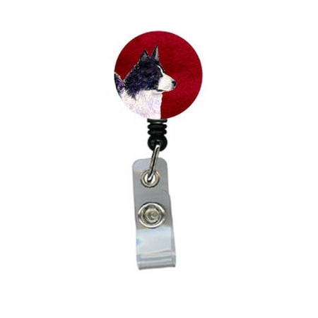 Teacher&Aposs Aid Karelian Bear Dog Retractable Badge Reel or ID Holder with Clip TE2901605